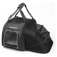 Rockbros 30140028001 transport bicycle bag for cats and dogs - black