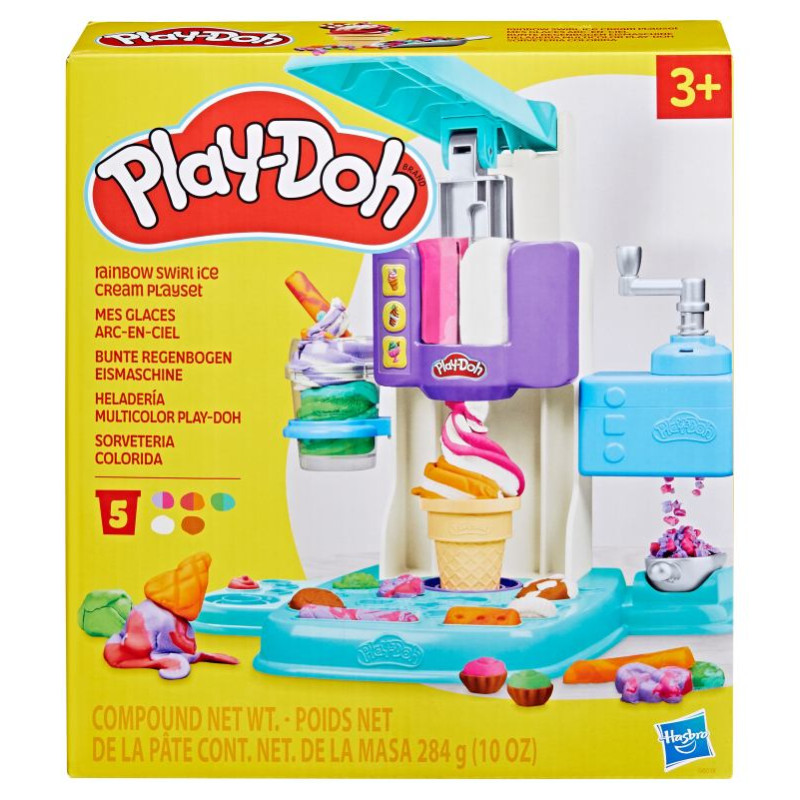 Play-Doh Rotaļu komplekts Saldējuma varavīksnes virpuļi