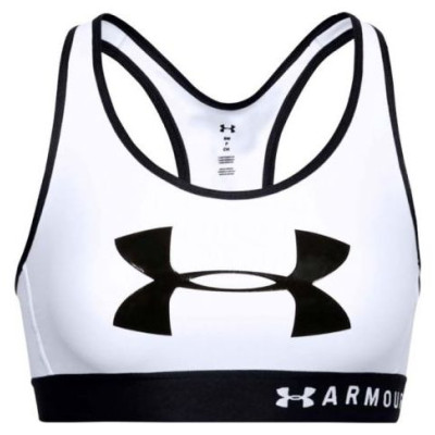 Under Armour Under Armor Mid Keyhole Graphic Bra W 1344333-100 (XS)