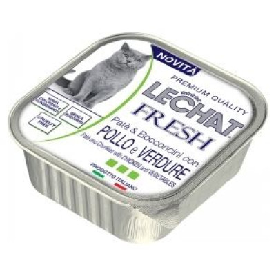 Lechat Fresh chicken and vegetables 100 g - konservi kaķiem