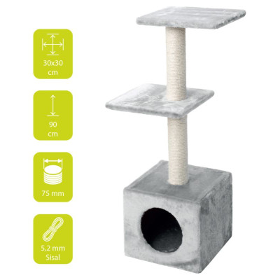 Europet Bernina Nagu asināmais PALAZZO 30x30x90cm pelēks