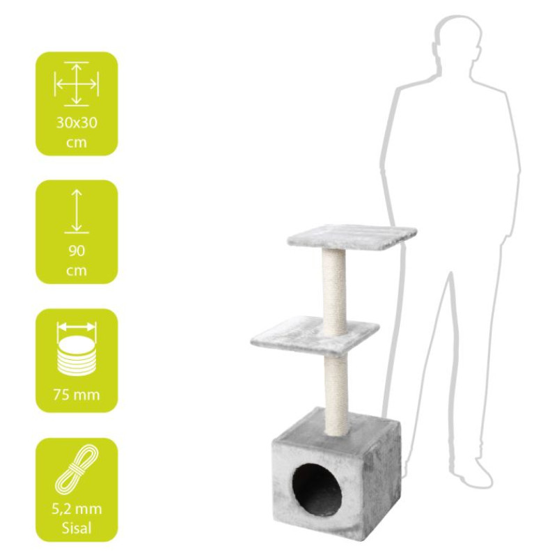 Europet Bernina Nagu asināmais PALAZZO 30x30x90cm pelēks