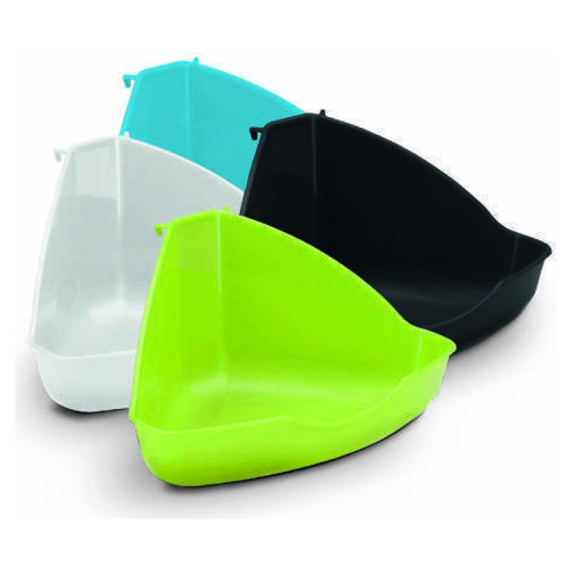 Europet Bernina Atvērtā stūra tualete ar stiprinājumiem pie būra M 35 cm, dažādas krasas