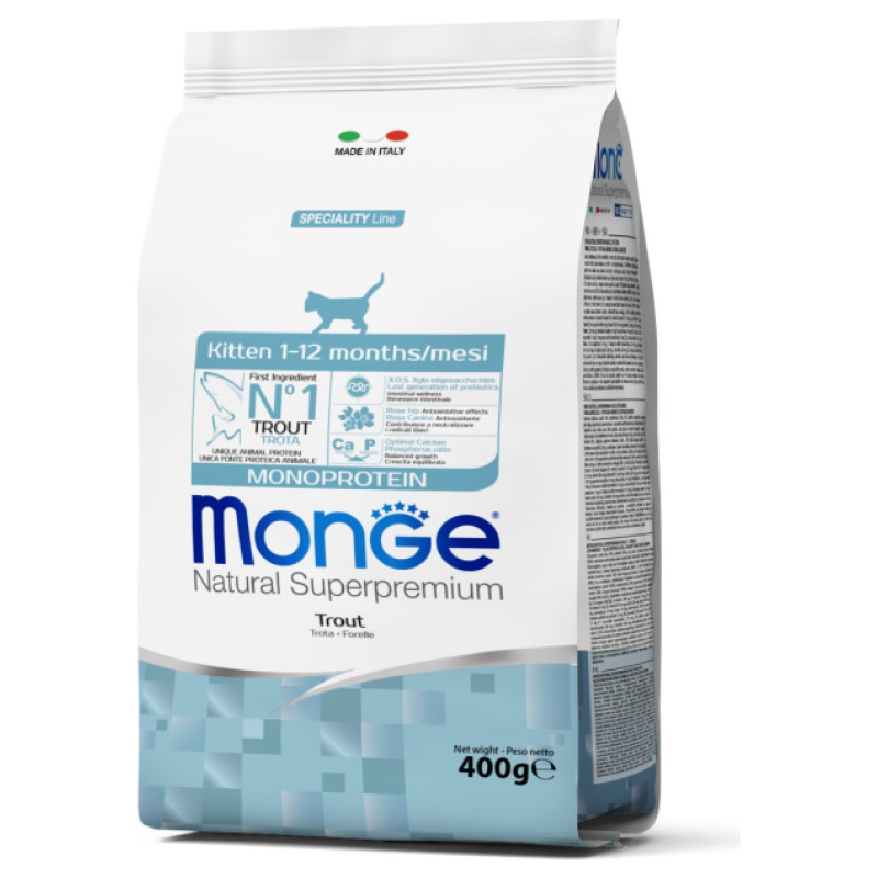 Monge Cat Kitten Monoprotein Trout 0,4 kg