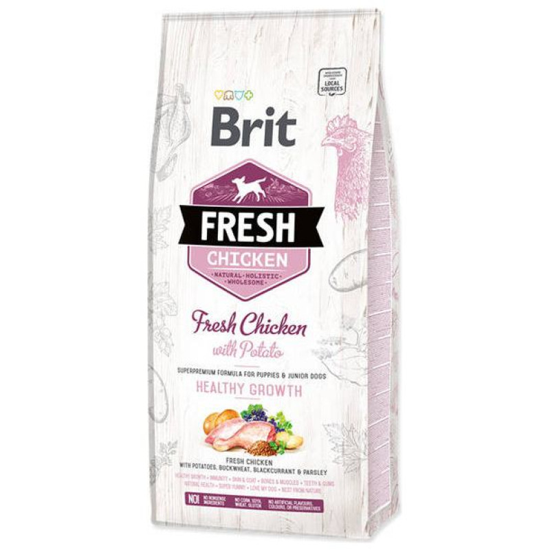 Brit Fresh Chicken with Potato Puppy 12 kg barība kucēniem