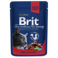 Brit Premium Cat Beef Stew & Peas 100 g konservi kaķiem
