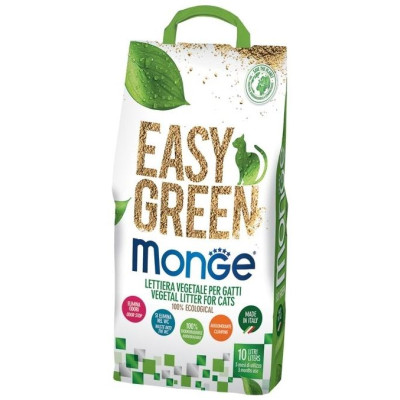 Monge EASY GREEN 10 L - augu &scaron;ķiedru pakai&scaron;i kaķu tualetei