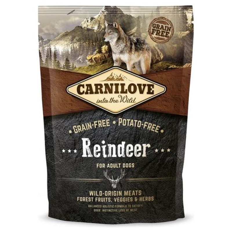 Carnilove Reindeer for Adult 1,5 kg barība suņiem