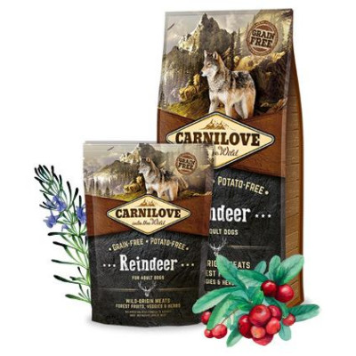 Carnilove Reindeer for Adult 1,5 kg barība suņiem