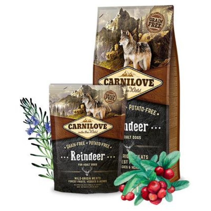 Carnilove Reindeer for Adult 1,5 kg barība suņiem