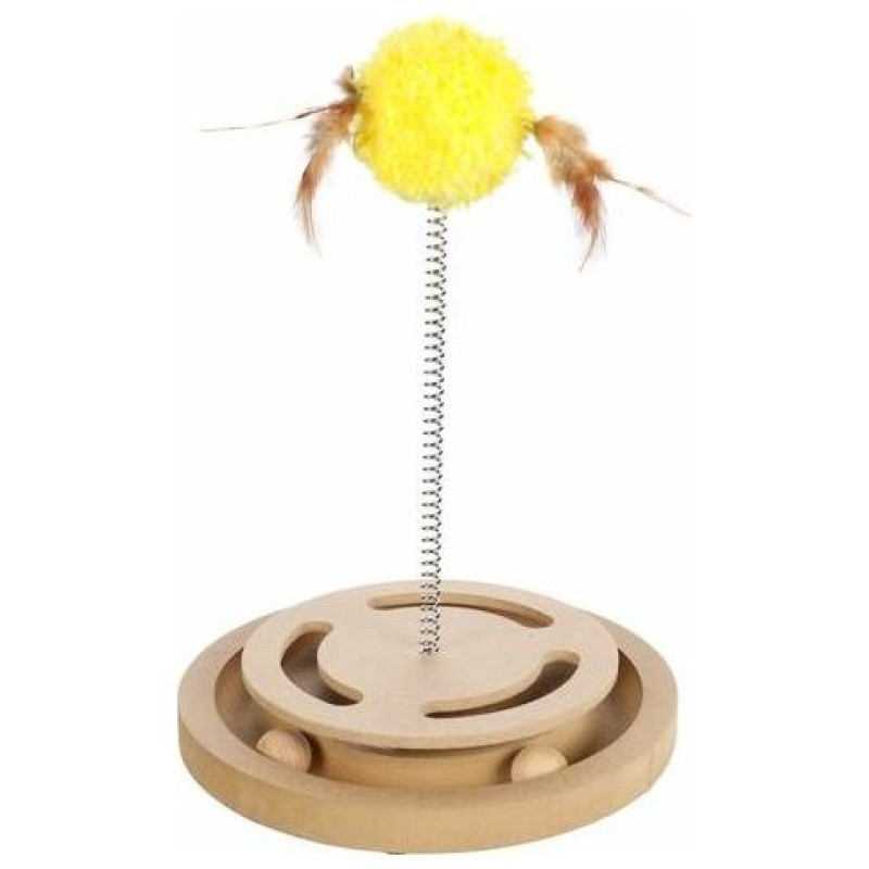 Flamingo rotaļlieta kaķiem KITTY BRAIN TRAIN WITH FEATHER d 20cm h 28cm