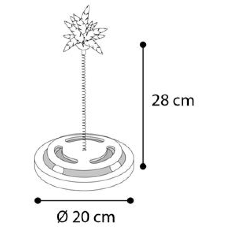 Flamingo rotaļlieta kaķiem KITTY BRAIN TRAIN WITH FEATHER d 20cm h 28cm
