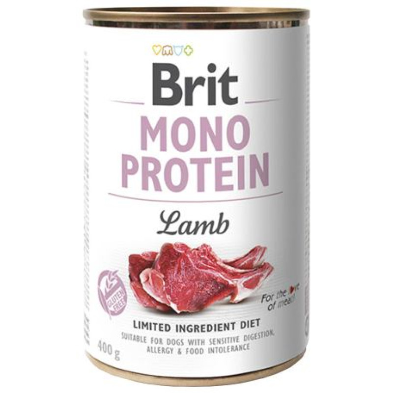 Brit CARE wet Mono Protein Lamb 400 g konservi suņiem