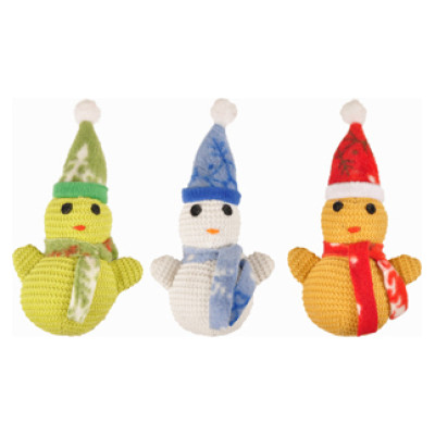 Flamingo rotaļlieta suņiem CHRISTMAS SNOWMAN 17CM