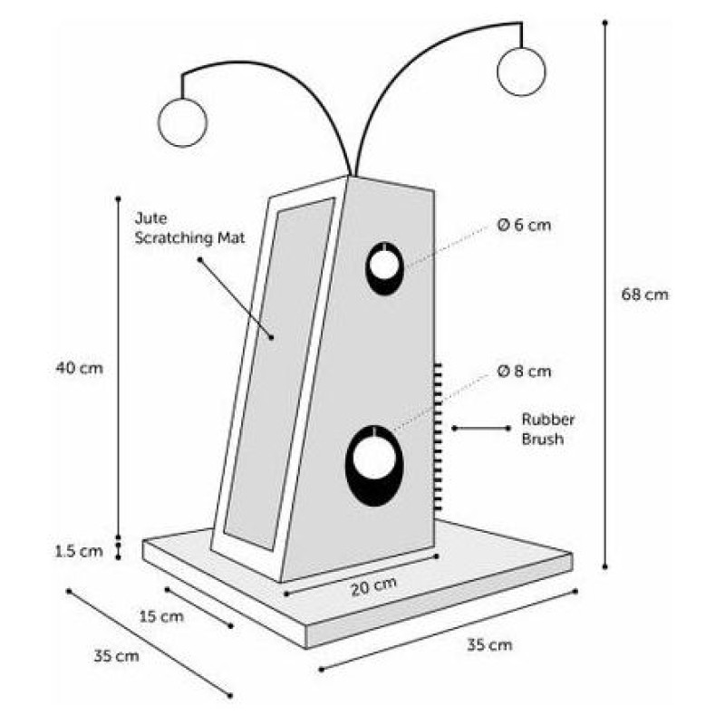 Flamingo nagu asināmais SNO 4 CREAM 35x35x68cm