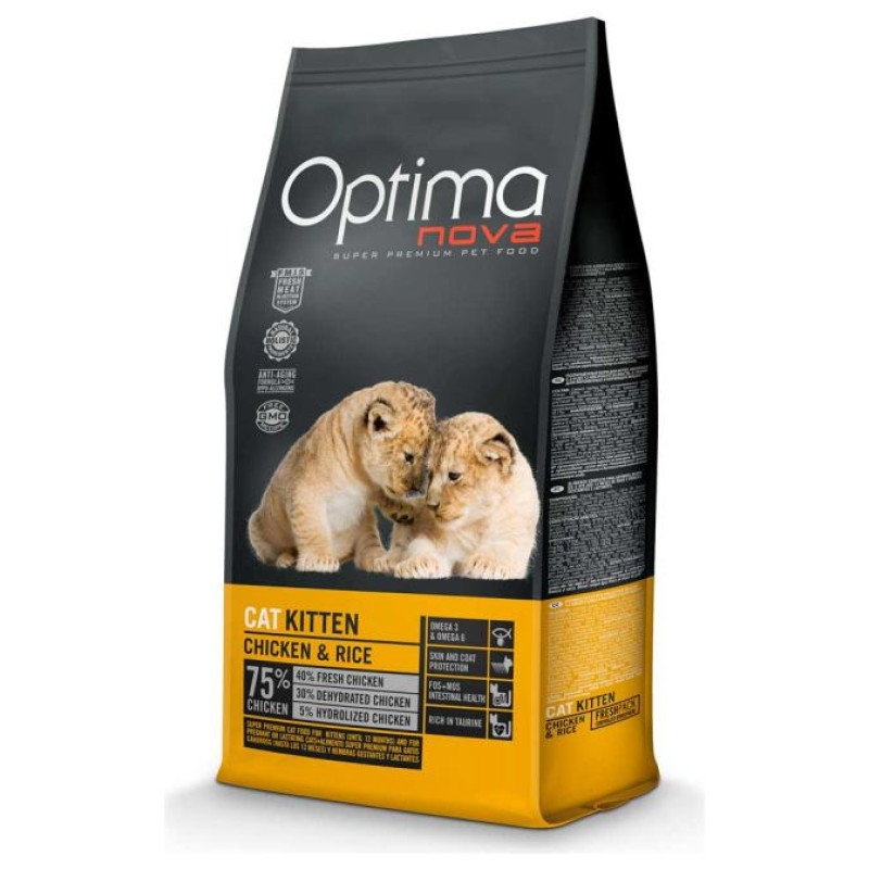 Optimanova Cat Kitten Chicken & Rice 8 kg