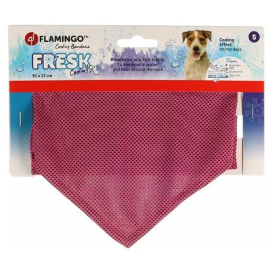 Flamingo FRESK atvēsino&scaron;a kakla siksna S PINK 55x22cm