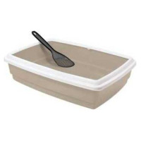 Record Atvērta kaķu tualete ar lāpstiņu Jumbo 54x40x14cm , daž.krāsas