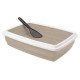 Record Atvērta kaķu tualete ar lāpstiņu Jumbo 54x40x14cm , daž.krāsas