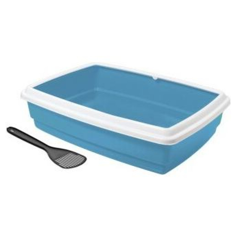 Record Atvērta kaķu tualete ar lāpstiņu Jumbo 54x40x14cm , daž.krāsas