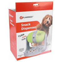 Flamingo rotaļlieta SNACK DISPENSER BENT GREY/GREEN 31x25x20,5-26CM