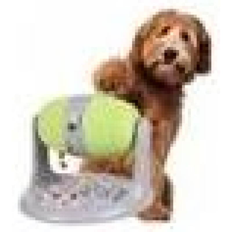 Flamingo rotaļlieta SNACK DISPENSER BENT GREY/GREEN 31x25x20,5-26CM