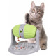 Flamingo rotaļlieta SNACK DISPENSER BENT GREY/GREEN 31x25x20,5-26CM