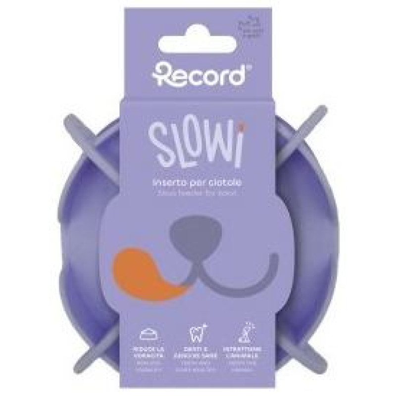 Record Plastmasas bļoda Slow Food S/M lillā