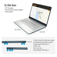 HP 15-ef2126 15.6/RYZEN 5 5500U/8GB/256GB SSD//WIN10 Home/blue (4J771UA#ABA)