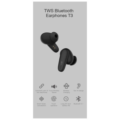 Orsen T3 Bluetooth Earphones Black