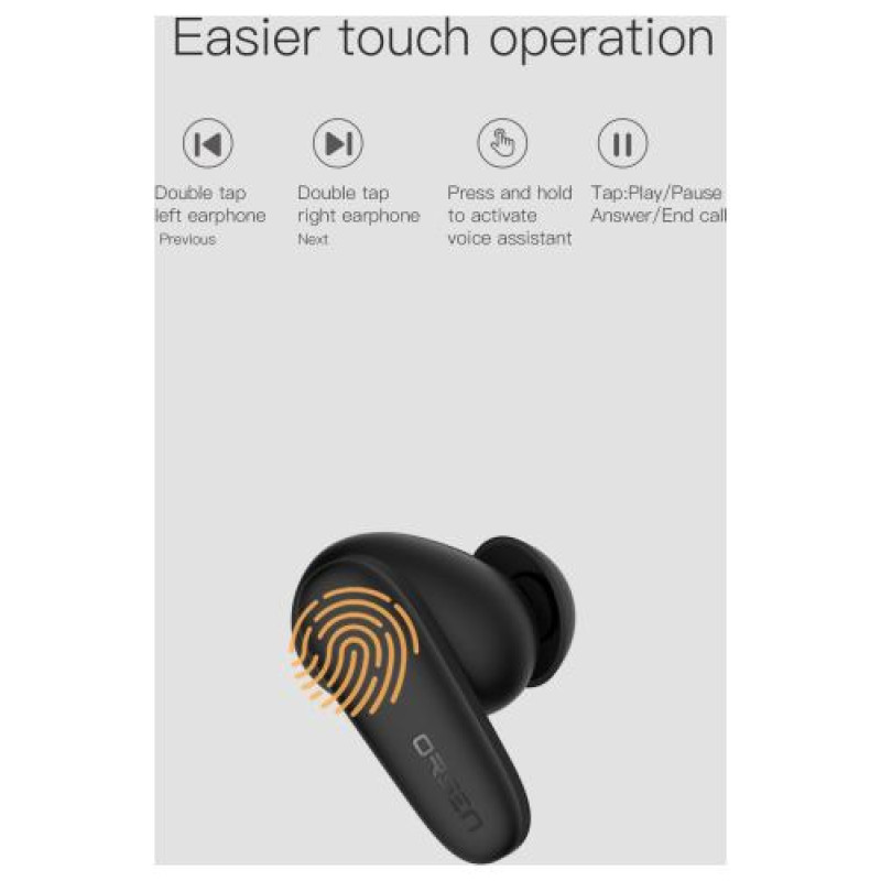 Orsen T3 Bluetooth Earphones Black