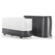 Tellur Flame aroma diffuser 240ml, 12 hours, remote control, grey