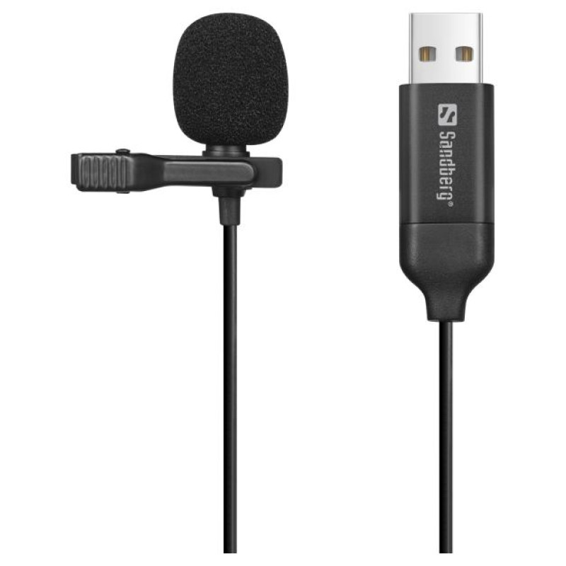 Sandberg 126-40 Streamer USB Clip Microphone