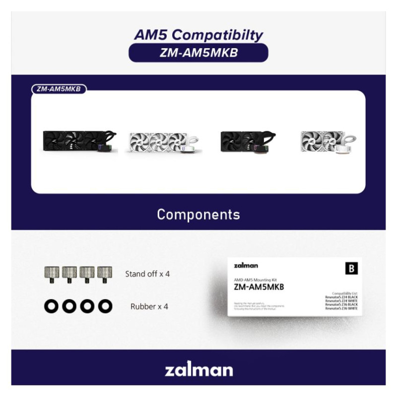 Zalman ZM-AM5MKB AMD Mounting Kit