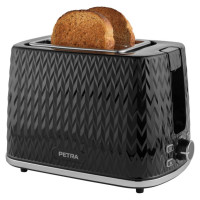 Petra PT3860BLKVDEEU10 Chevron 2 Slice toaster