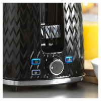 Petra PT3860BLKVDEEU10 Chevron 2 Slice toaster