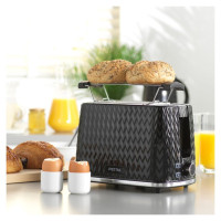 Petra PT3860BLKVDEEU10 Chevron 2 Slice toaster