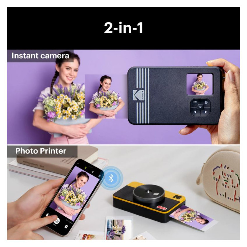 Kodak Mini Shot 2 Camera and Printer Combo Retro Yellow