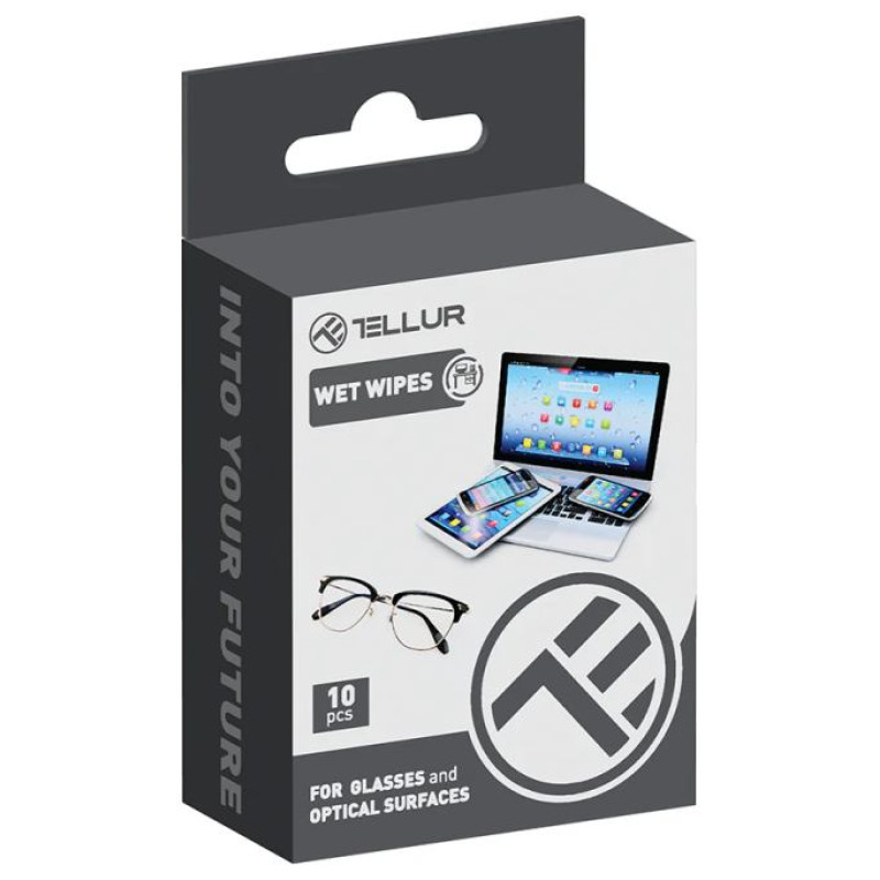 Tellur wet wipes for optical surfaces 10pcs set