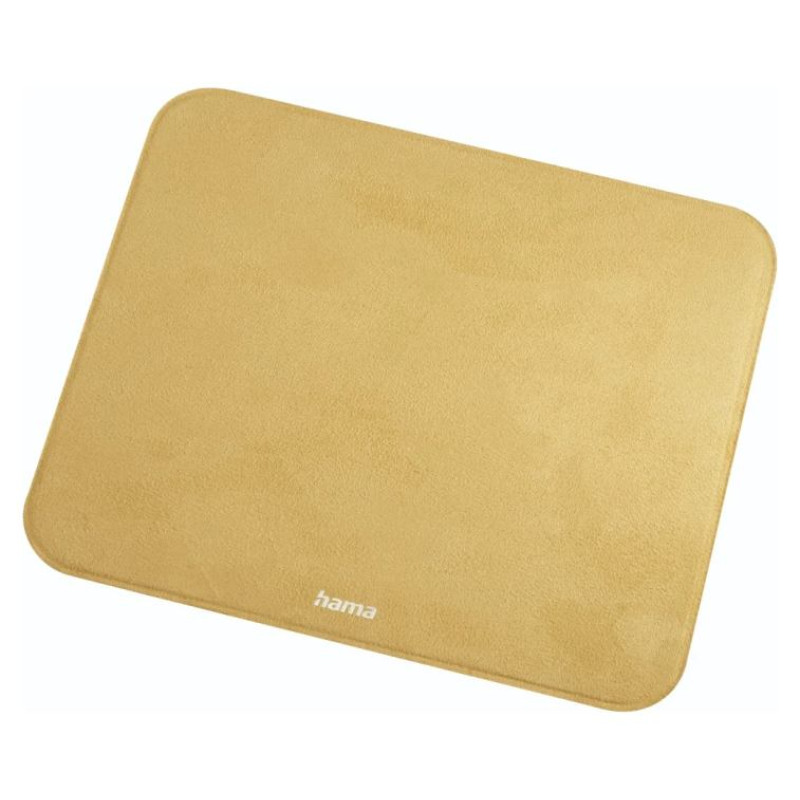 Hama 00054168 Velvet Mouse Pad, Mustard Yellow