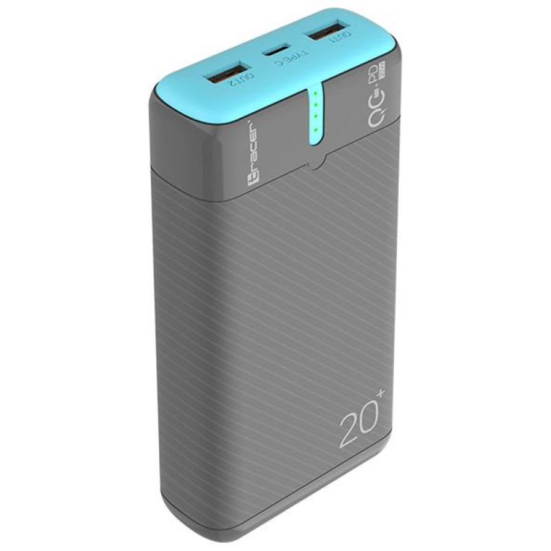 Tracer 47517 EnerGen 20000mAh Power Bank gray/blue