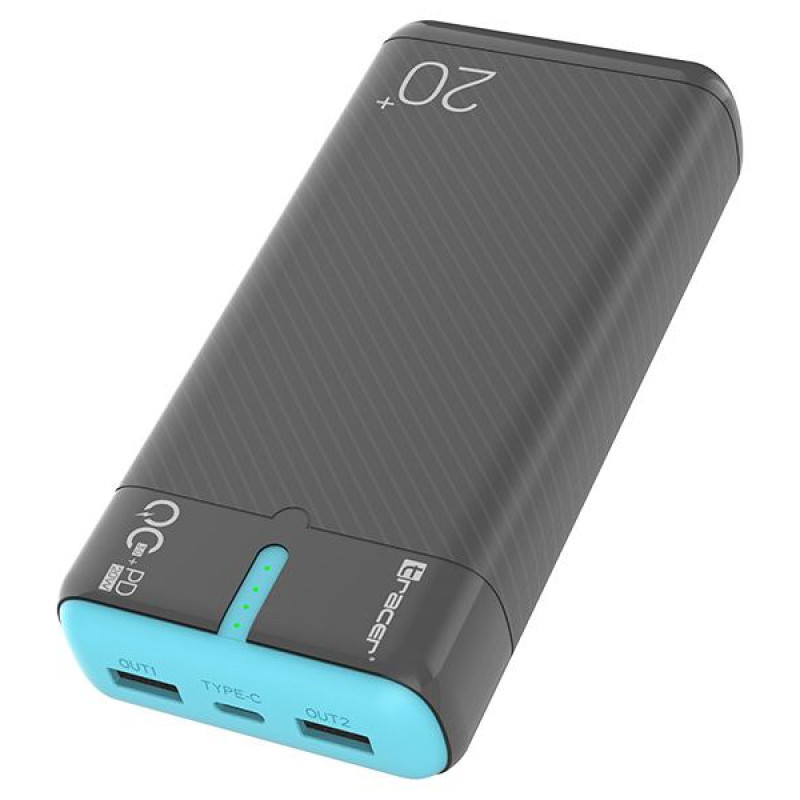 Tracer 47517 EnerGen 20000mAh Power Bank gray/blue
