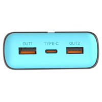 Tracer 47517 EnerGen 20000mAh Power Bank gray/blue