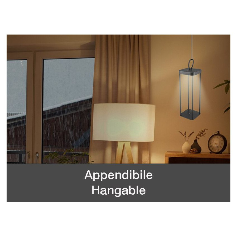 Beper P207ILI100 Rechargeable Lantern Black