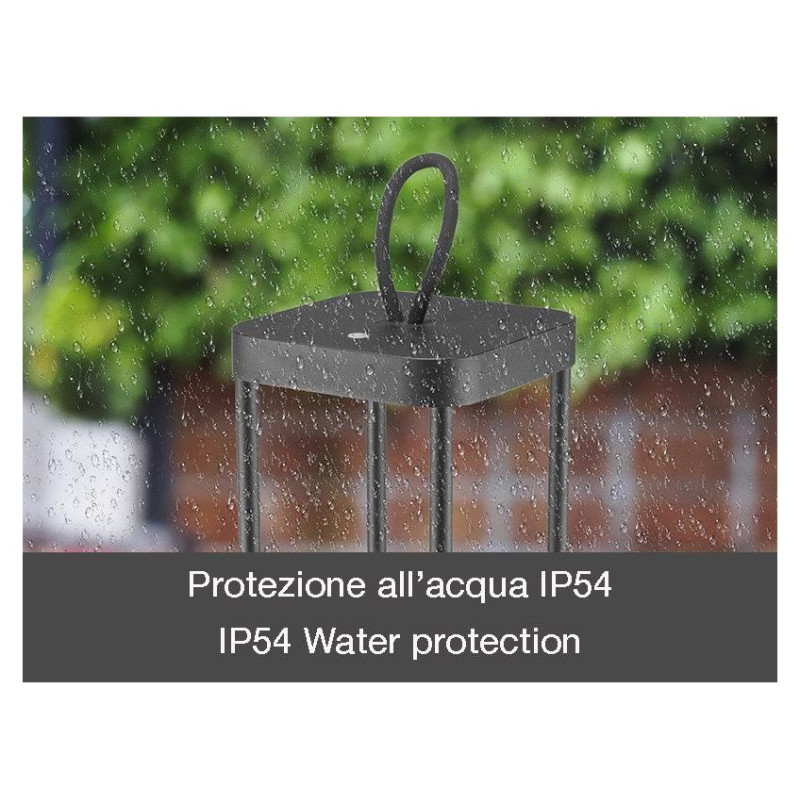 Beper P207ILI100 Rechargeable Lantern Black