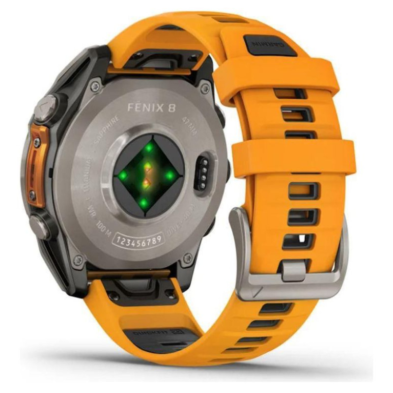 Garmin SMARTWATCH FENIX 8 SAPPHIRE/ORANGE 010-02905-11 GARMIN