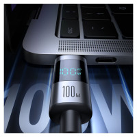 Joyroom S-A16 Pro Prism Series 100W USB-C Cable - USB-C with Digital Display 1.2m - Black