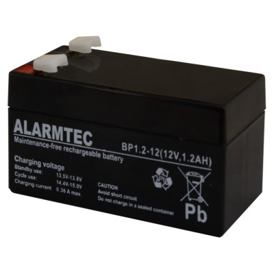 EMU BATTERY 12V 1.2AH VRLA/BP1.2-12 ALARMTEC EMU