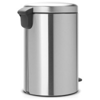 Brabantia atkritumu tvertne ar pedāli NewIcon, 20 l, Matt Steel - 114021