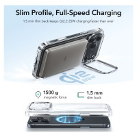 ESR Classic Hybrid Kickstand MagSafe Case for iPhone 17 Pro Max - Clear